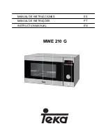 Teka MWE 205 G INOX Instruction Manual предпросмотр