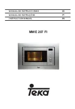 Teka MWE 207 FI Instruction Manual preview