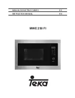 Teka MWE 250 FI Instruction Manual предпросмотр