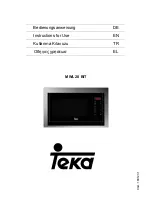 Teka MWL 20 BIT Instructions For Use Manual предпросмотр