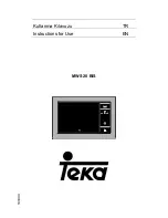 Предварительный просмотр 1 страницы Teka MWS 20 BIS Instructions For Use Manual