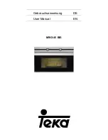 Teka MWX 45 BIS User Manual предпросмотр