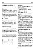 Preview for 30 page of Teka NF1 400 Instruction Manual