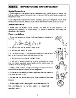 Preview for 3 page of Teka NFV 640 White Instruction Manual