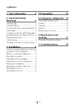 Preview for 3 page of Teka TFI3 130D User Manual