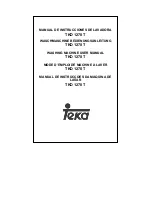 Предварительный просмотр 1 страницы Teka TKD 1270 T User Manual