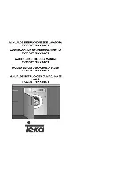 Teka TKX1000T (Spanish) Manual De Instrucciones preview