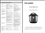 TEKAMON YBW60-100F User Manual preview