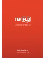 tekflo Blade Hand Dryer Instruction Manual preview