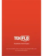 Preview for 12 page of tekflo Blade Hand Dryer Instruction Manual