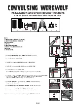 Preview for 1 page of Tekky Convulsing Werewolf Installation And Operating Instructions