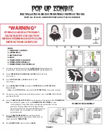 Tekky POP UP ZOMBIE Installation And Operating Instructions preview