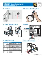 Tekmar 538 Quick Setup Manual preview