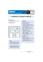 Preview for 1 page of Tekmar D528 Installation & Operation Manual