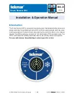 Preview for 1 page of Tekmar Snow Sensor 095 Installation & Operation Manual