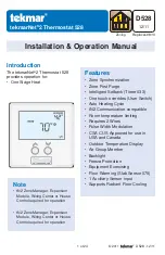 Preview for 1 page of Tekmar tekmarNet 2 528 Installation & Operation Manual