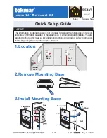 Preview for 1 page of Tekmar tekmarNet 554 Quick Setup Manual