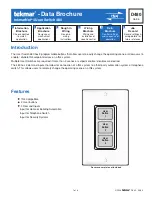 Tekmar tekmarNet4 User Switch 480 Data Brochure preview