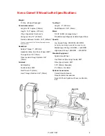 Preview for 8 page of Teknatool NOVA Comet II Instructions And Parts Manual