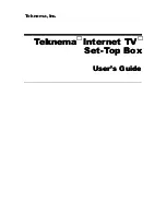 Preview for 1 page of Teknema Internet TV User Manual