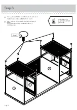 Preview for 12 page of Teknik Boulevard Cafe Desk 5420701 Instruction Booklet