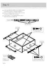 Preview for 16 page of Teknik Boulevard Cafe Desk 5420701 Instruction Booklet