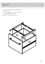 Preview for 19 page of Teknik Boulevard Cafe Desk 5420701 Instruction Booklet