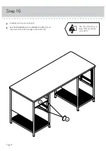 Preview for 20 page of Teknik Boulevard Cafe Desk 5420701 Instruction Booklet