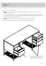 Preview for 21 page of Teknik Boulevard Cafe Desk 5420701 Instruction Booklet