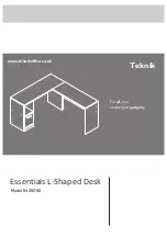 Preview for 1 page of Teknik Essentials L-Shaped Desk 5425092 Manual