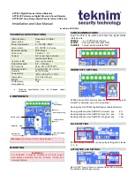 Preview for 1 page of Teknim ATP545 Installation And User Manual