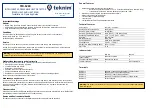 Preview for 3 page of Teknim TFD-1260 Installation & Operating Manual