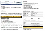 Preview for 1 page of Teknim TFD-1270 Installation & Operation Manual