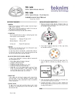 Teknim TFD 1430 Installation And User Manual preview