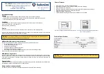 Teknim TFP-1240/R Installation & Operating Manual preview