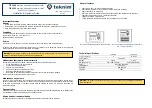 Teknim TFP-1240 Installation & Operating Manual preview