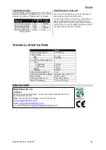 Preview for 4 page of Teknim VAS720 Mounting & Operating Manual