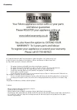 Preview for 9 page of TEKNIX CF102W Instruction Manual