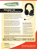 Preview for 1 page of TekNmotion Pulsar SX Datasheet