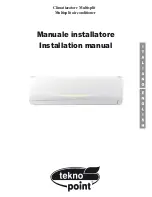 Tekno Point Multisplit air conditioner Installation Manual preview