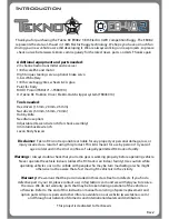 Preview for 2 page of Tekno RC EB48.2 Manual