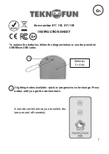 Teknofun 811 110 Instruction Sheet preview