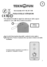 Preview for 7 page of Teknofun 811 110 Instruction Sheet