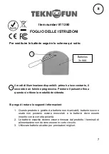 Предварительный просмотр 7 страницы Teknofun 811 280 Instruction Sheet