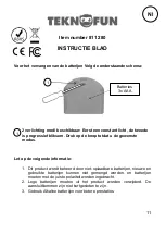 Предварительный просмотр 11 страницы Teknofun 811 280 Instruction Sheet