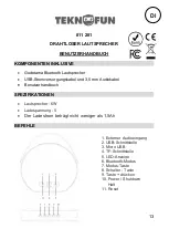 Preview for 13 page of Teknofun 811 281 User Manual