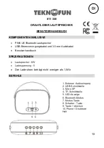 Предварительный просмотр 13 страницы Teknofun 811 330 User Manual