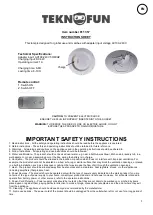 Предварительный просмотр 1 страницы Teknofun 811 357 Instruction Sheet