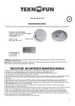 Предварительный просмотр 9 страницы Teknofun 811 357 Instruction Sheet