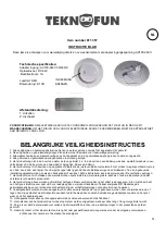 Предварительный просмотр 11 страницы Teknofun 811 357 Instruction Sheet